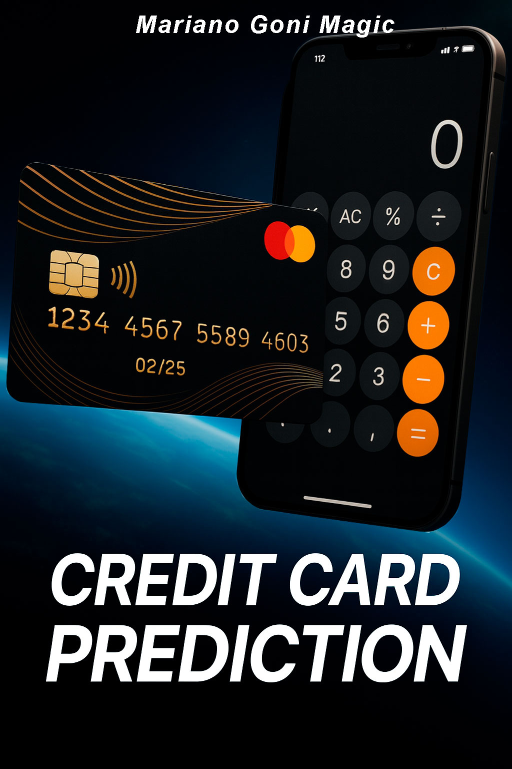 Audience holding phones showing calculator — Credit Card Prediction